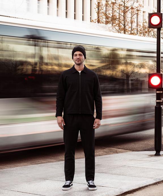 Surchemise zippée en maille extensible homme vue5 - GEMO (HOMME) - GEMO