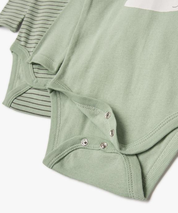 Body manches longues col US bébé (lot de 2) vue2 - GEMO 4G BEBE - GEMO