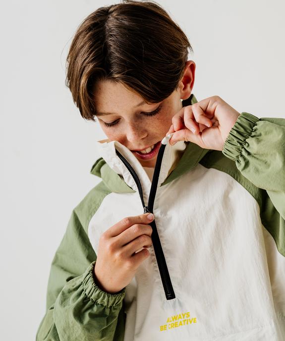 Blouson léger à capuche en matière déperlante garçon vue1 - GEMO (JUNIOR) - GEMO