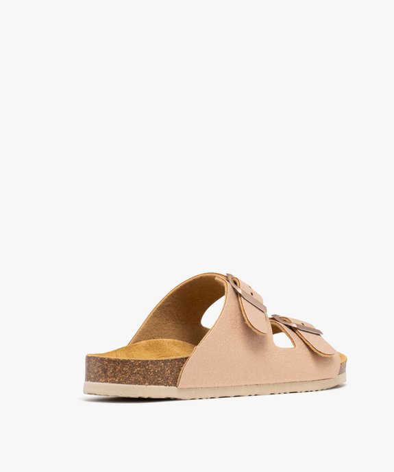Mules pailletées avec semelle intérieure cuir à reliefs ergonomiques femme vue5 - FOLLOW ME G4G - GEMO