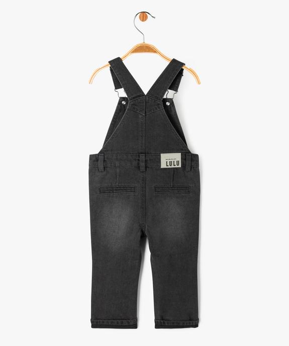 Salopette en jean coupe slim bébé garçon - LuluCastagnette vue3 - LULUCASTAGNETTE - GEMO