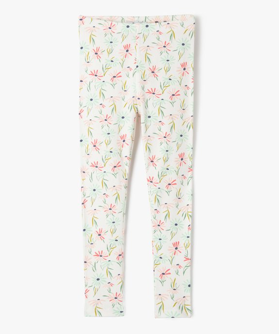 Leggings en coton côtelé fille vue1 - GEMO (ENFANT) - GEMO