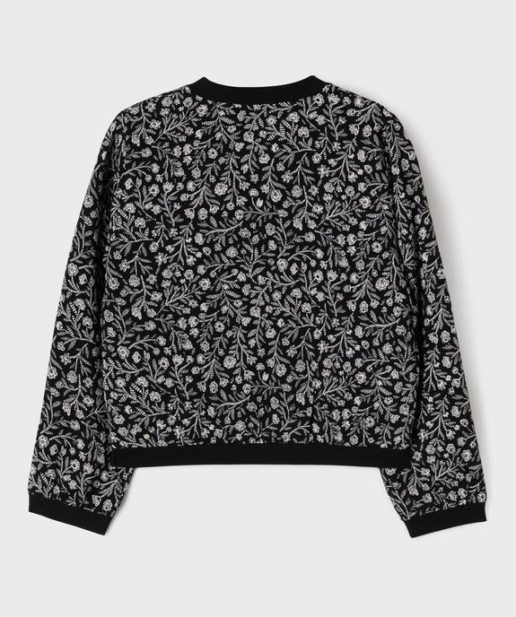 Veste zippée fluide en viscose fleurie fille vue3 - GEMO (ENFANT) - GEMO