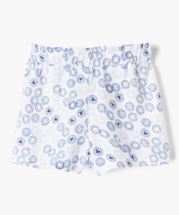 Short bébé fille fluide et imprimé - LuluCastagnette vue1 - LULUCASTAGNETTE - GEMO