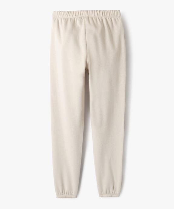 Pantalon de jogging molletonné fille vue4 - PREMIER PRIX BY GEMO - GEMO