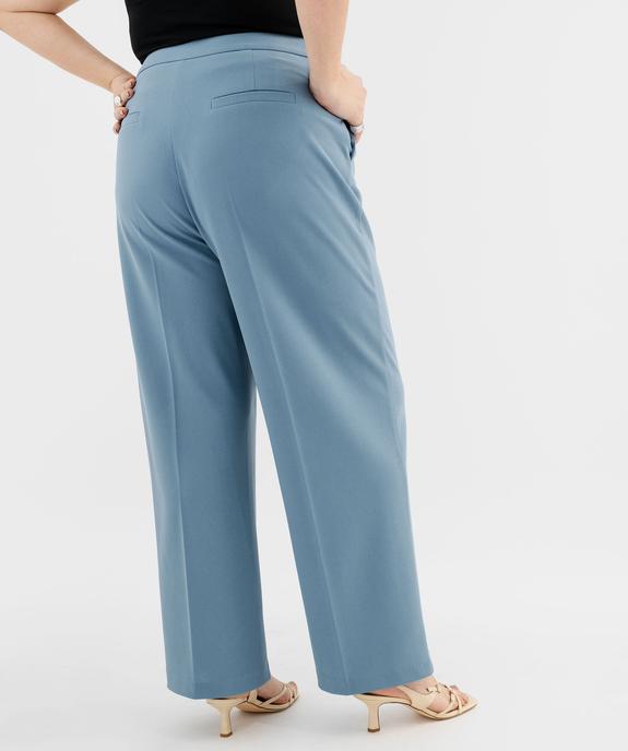 Pantalon de tailleur en maille extensible femme grande taille vue3 - GEMO (G TAILLE) - GEMO