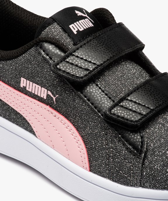 Baskets fille brillantes à scratchs – Puma Smash vue6 - PUMA - GEMO