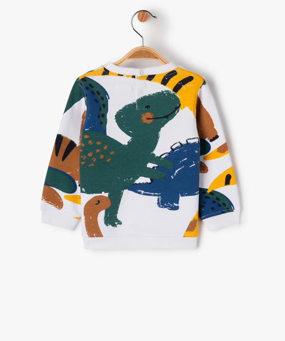 Sweat en molleton doux avec motifs bébé garçon vue4 - GEMO(BEBE DEBT) - GEMO