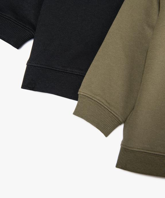 Sweat en molleton doux bébé garçon (lot de 2) vue2 - GEMO(BEBE DEBT) - GEMO