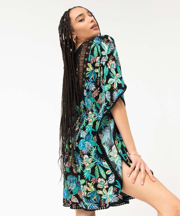 Robe de plage femme avec dos en dentelle vue2 - GEMO (PLAGE) - GEMO