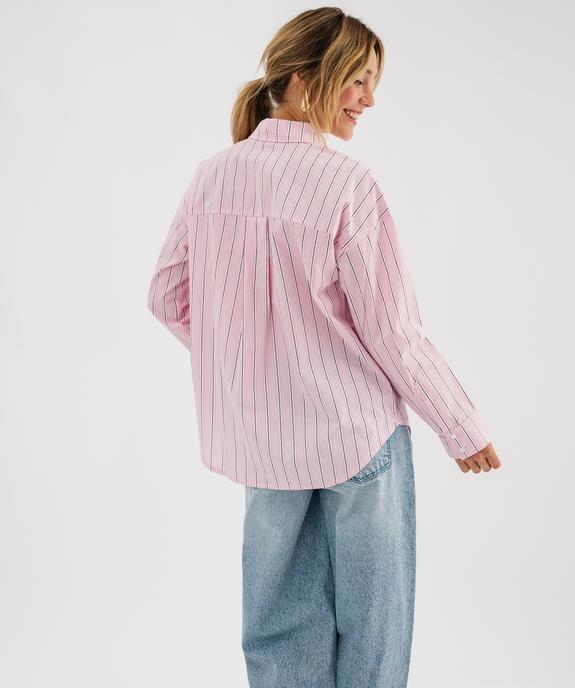 Chemise à rayures coupe ample femme vue3 - GEMO(FEMME PAP) - GEMO