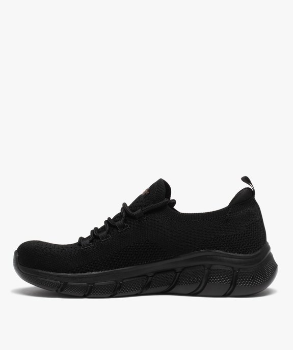 Baskets femme unies en maille – Skechers Bobsflex vue3 - SKECHERS - GEMO