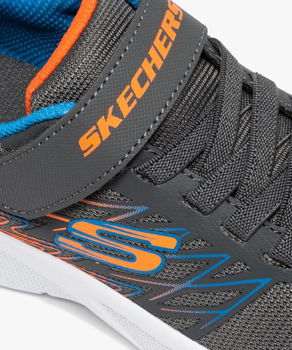 Baskets garçon à lacets et scratch – Skechers Microspec vue6 - SKECHERS - GEMO