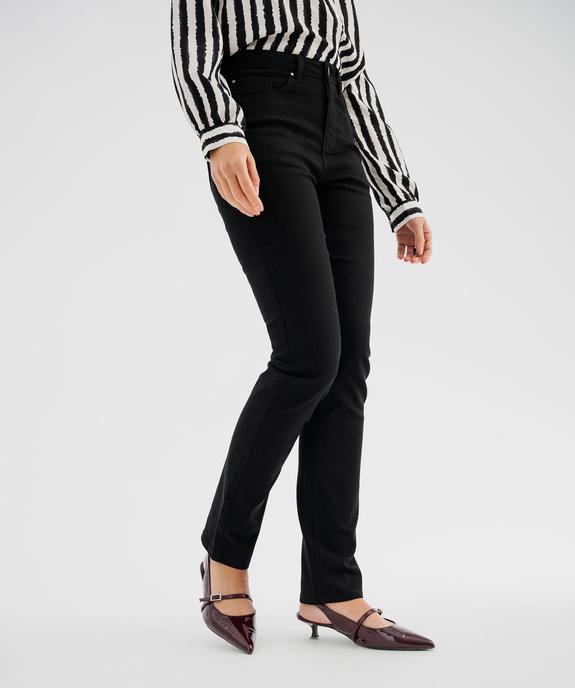 Pantalon Regular taille normale en coton stretch femme vue1 - GEMO 4G FEMME - GEMO