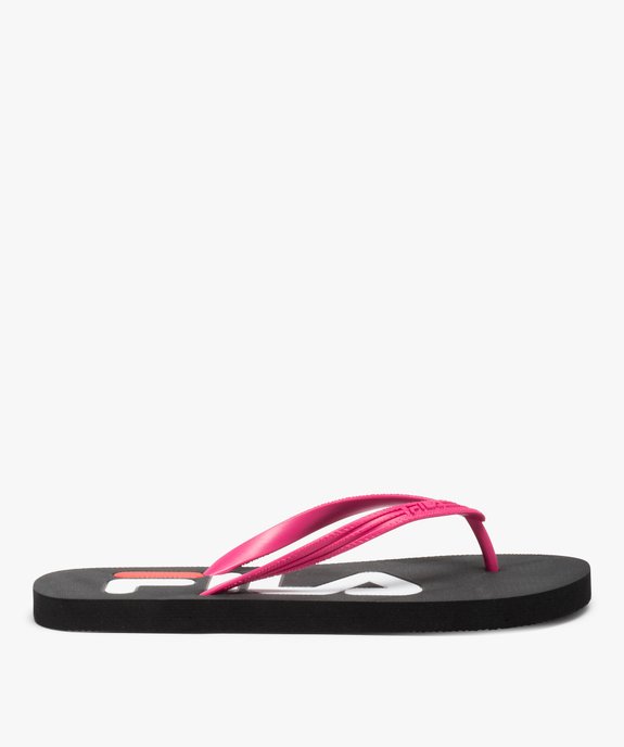 Tongs femme à semelle imprimée logo - Fila Troy vue2 - FILA - GEMO