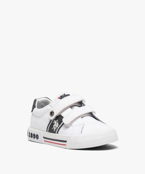 Baskets garçon en toile à scratch – US Polo Assn vue2 - US POLO - GEMO