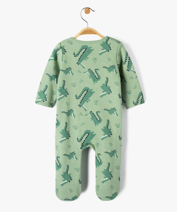 Pyjama dors-bien zippé intérieur molletonné bébé vue4 - GEMO(BB COUCHE) - GEMO