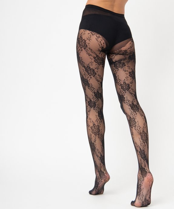 Collant femme à motifs fleuris - DIM  vue2 - DIM - GEMO