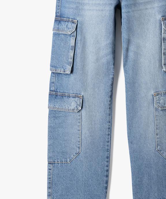 Jean cargo coupe straight délavé fille - Camps United vue2 - CAMPS GEMO FOR GOOD - GEMO