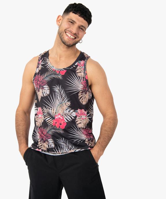 Débardeur homme à motifs fleuris  vue1 - GEMO (HOMME) - GEMO