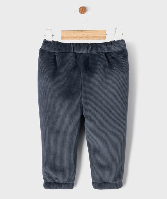 Pantalon en velours côtelé avec doublure polaire bébé vue4 - GEMO(BEBE DEBT) - GEMO