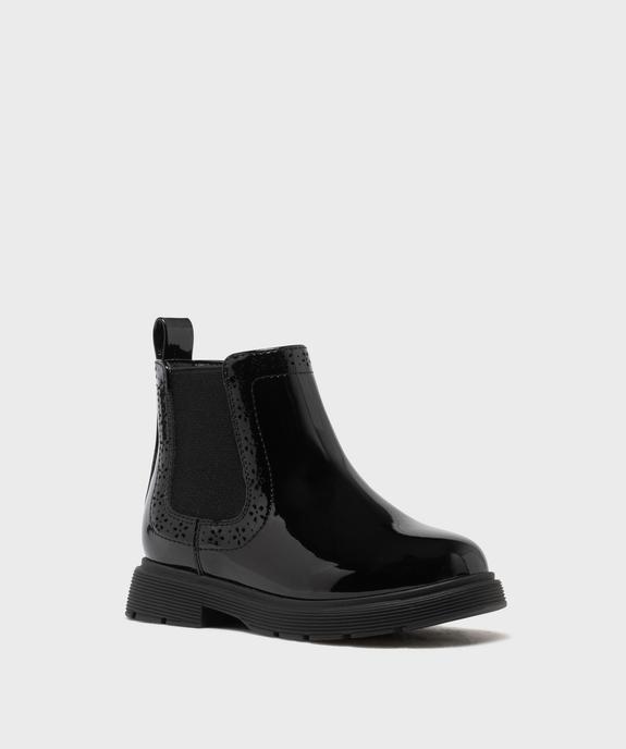 Boots Chelsea vernies à fermeture zippée fille - Lovely Wings vue2 - LOVELY WINGS - GEMO