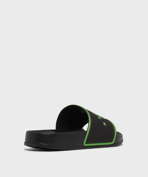 Mules de piscine à bandeau imprimé garçon  - MInecraft vue4 - MINECRAFT - GEMO