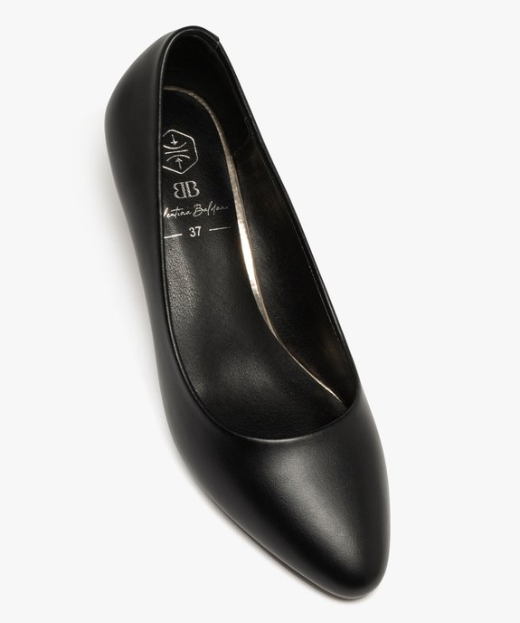 Escarpins femme unis à petit talon et bout amande vue5 - VALENTINA BALDA - GEMO
