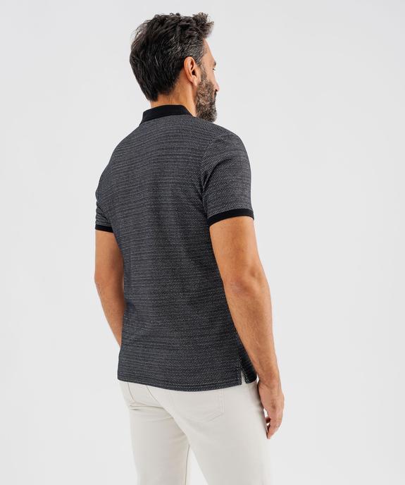 Polo manches courtes avec finitions fantaisie homme vue3 - GEMO (HOMME) - GEMO