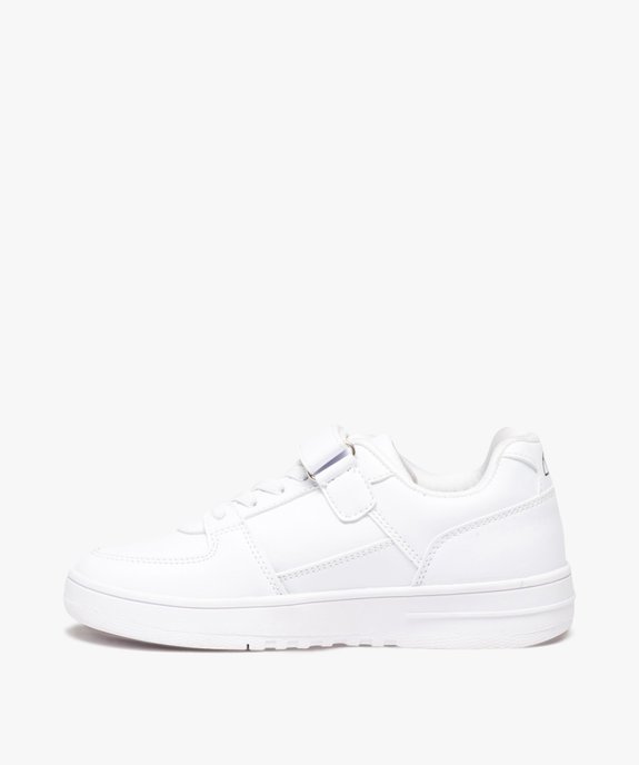 Baskets garçon unies à scratch style rétro - Ellesse vue3 - ELLESSE - GEMO