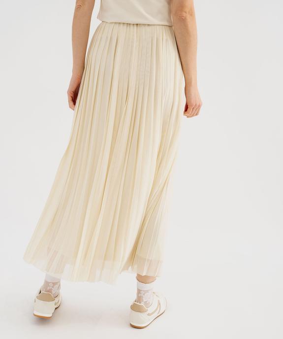 Jupe plissée en maille résille fluide femme vue3 - GEMO(FEMME PAP) - GEMO