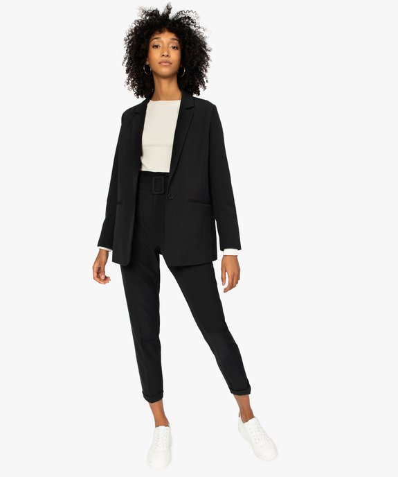 Veste femme unie coupe droite vue5 - GEMO(FEMME PAP) - GEMO