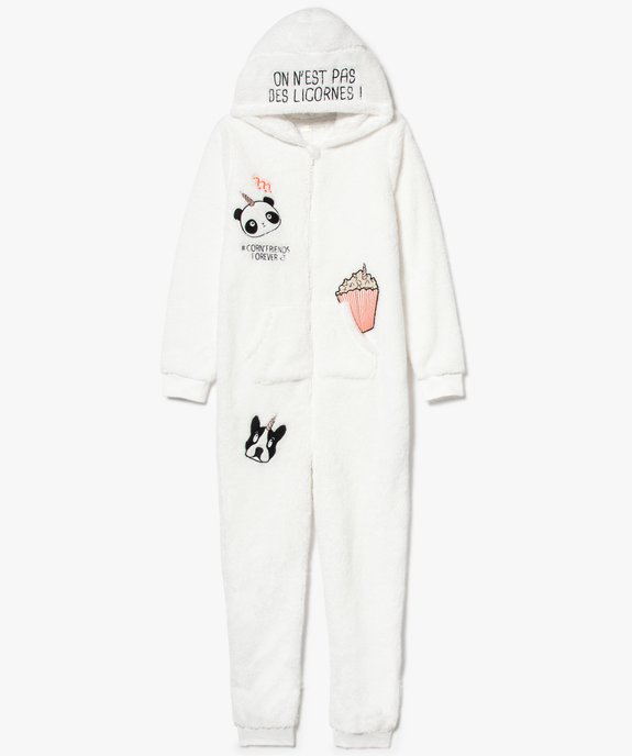 Combinaison d'intérieur en pilou thème licorne - GEMO (JUNIOR) Combinaison d'intérieur en pilou thème licorne vue1 - GEMO (JUNIOR) - GEMO