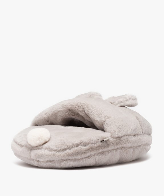 Chaussons femme géants en volume tête d'animal vue4 - GEMO(HOMWR FEM) - GEMO