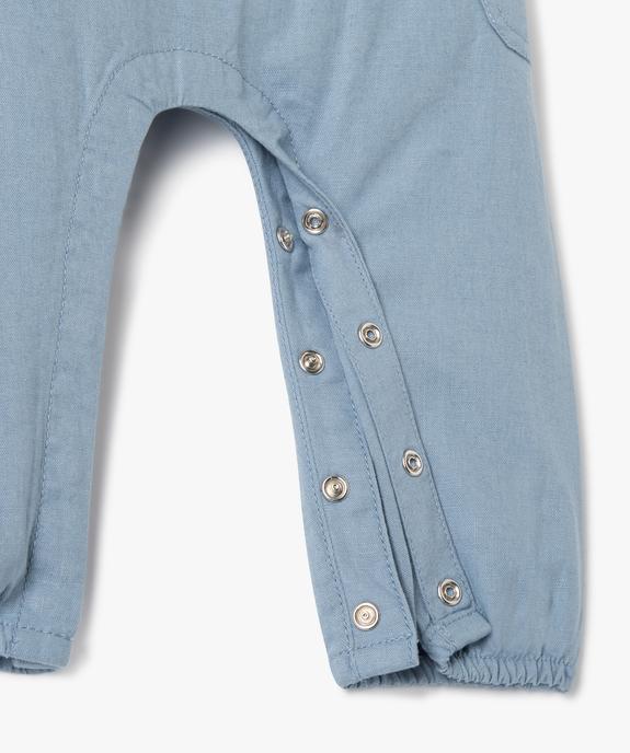 Combinaison bébé garçon en lin sans manches vue2 - GEMO(BEBE DEBT) - GEMO