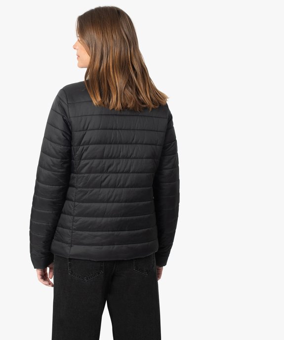 Blouson femme matelassé avec col montant vue3 - GEMO(FEMME PAP) - GEMO
