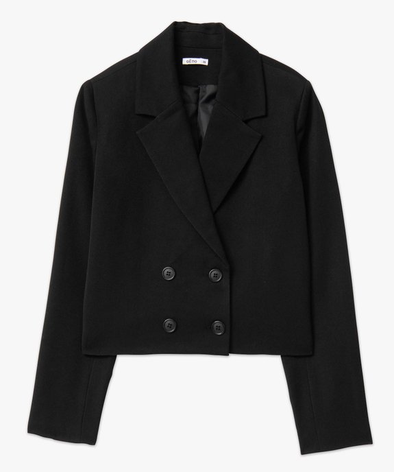 Veste femme coupe courte fermeture croisée vue4 - GEMO(FEMME PAP) - GEMO