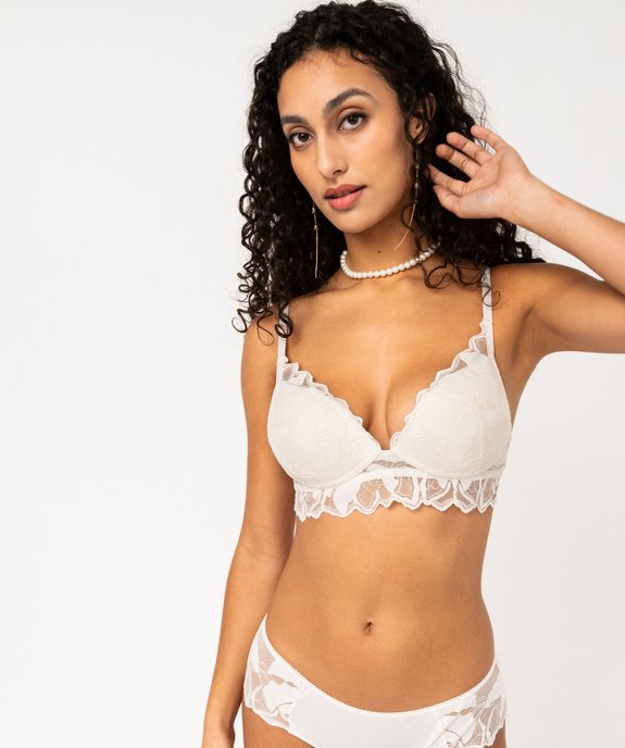 Soutien-gorge sans armatures forme push-up femme vue1 - GEMO(HOMWR FEM) - GEMO