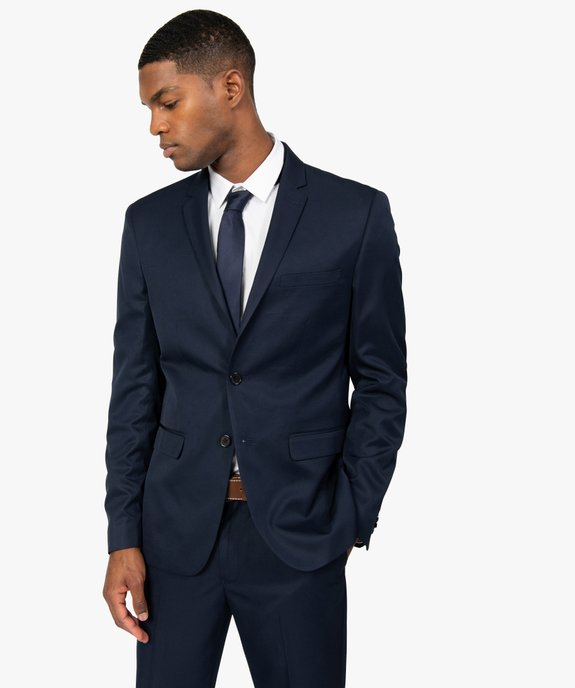 Veste de costume homme unie effet légèrement satiné vue1 - GEMO (HOMME) - GEMO