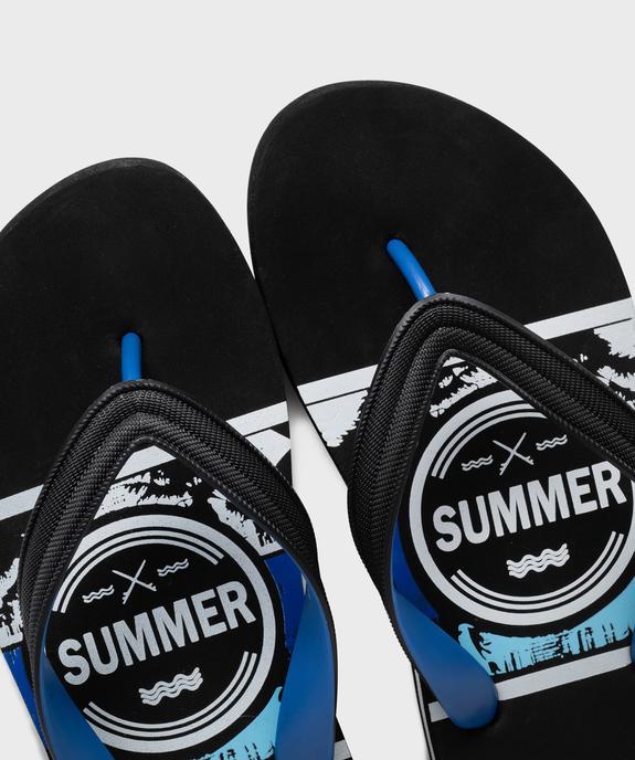 Tongs imprimés homme vue3 - GEMO (PLAGE) - GEMO