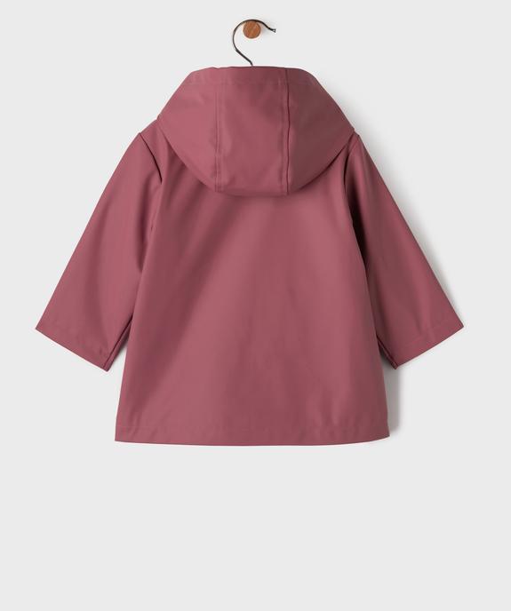 Imperméable chaudement doublé en matière déperlante bébé fille vue5 - GEMO(BEBE DEBT) - GEMO