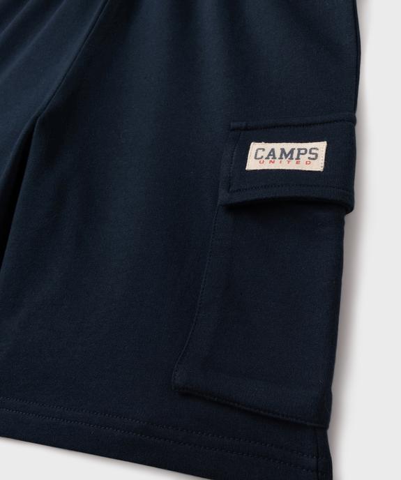 Pyjashort bicolore avec inscription garçon - Camps United vue2 - CAMPS - GEMO