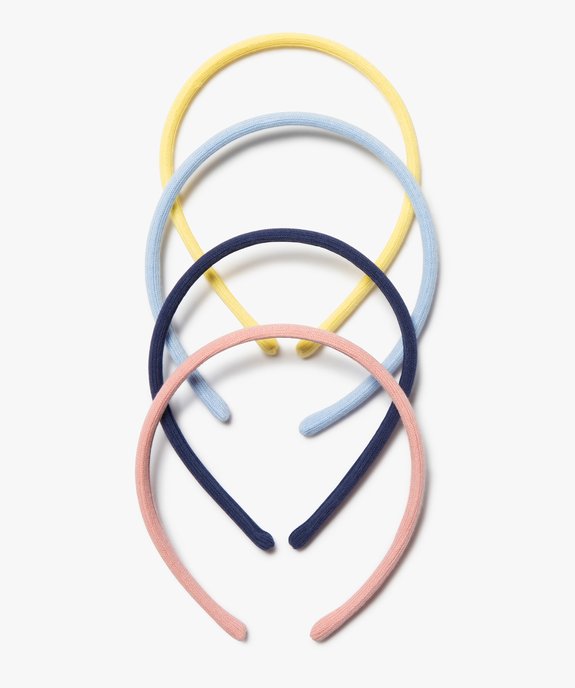 Serre-tête fille en maille fine (lot de 4)  vue2 - GEMO (ACCESS) - GEMO