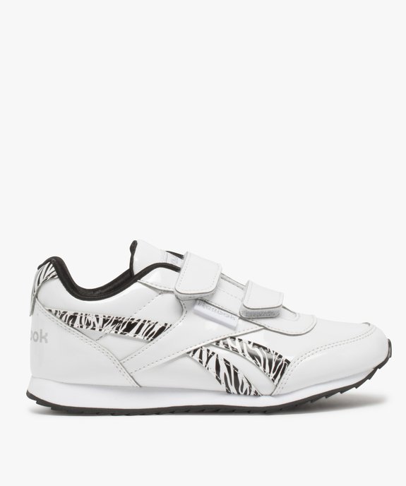 Baskets fille avec motifs zébrés à fermeture scratch - Reebok vue1 - REEBOK - GEMO