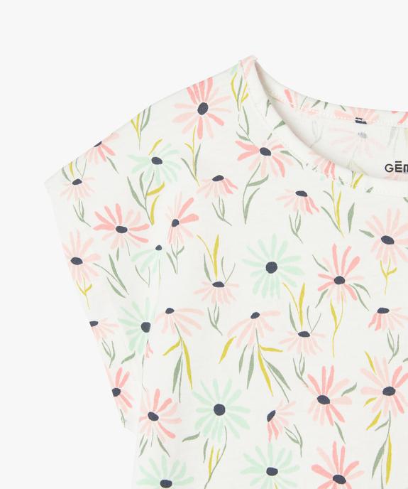 Tee-shirt à manches courtes coupe oversize fille vue2 - GEMO 4G FILLE - GEMO