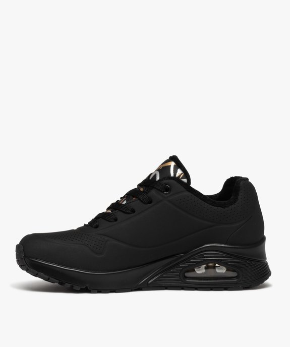 Baskets femme imprimées cœurs métallisés - Skechers X James Goldcrown vue3 - SKECHERS - GEMO
