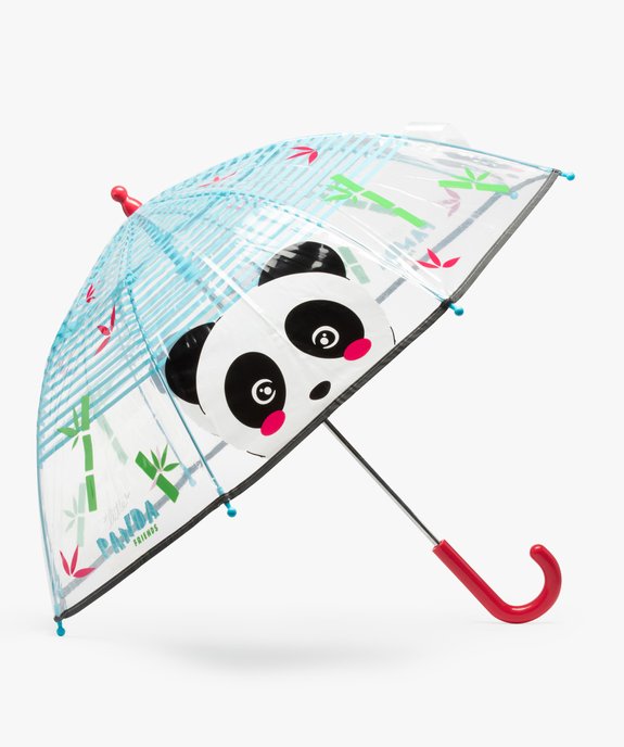 Parapluie enfant transparent imprimé Panda vue1 - GEMO - GEMO