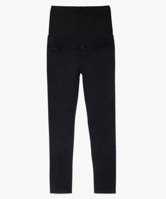 Jean de grossesse coupe slim avec large bandeau élastiqué vue4 - GEMO (MATER) - GEMO