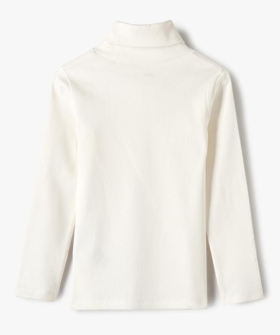 Tee-shirt fille à manches longues et col roulé vue4 - GEMO (ENFANT) - GEMO