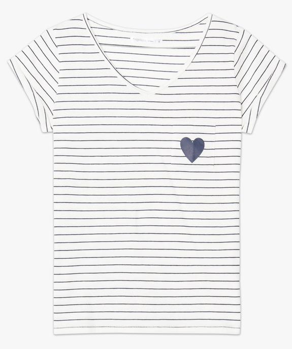 Haut de pyjama à manches courtes vue4 - GEMO(HOMWR FEM) - GEMO